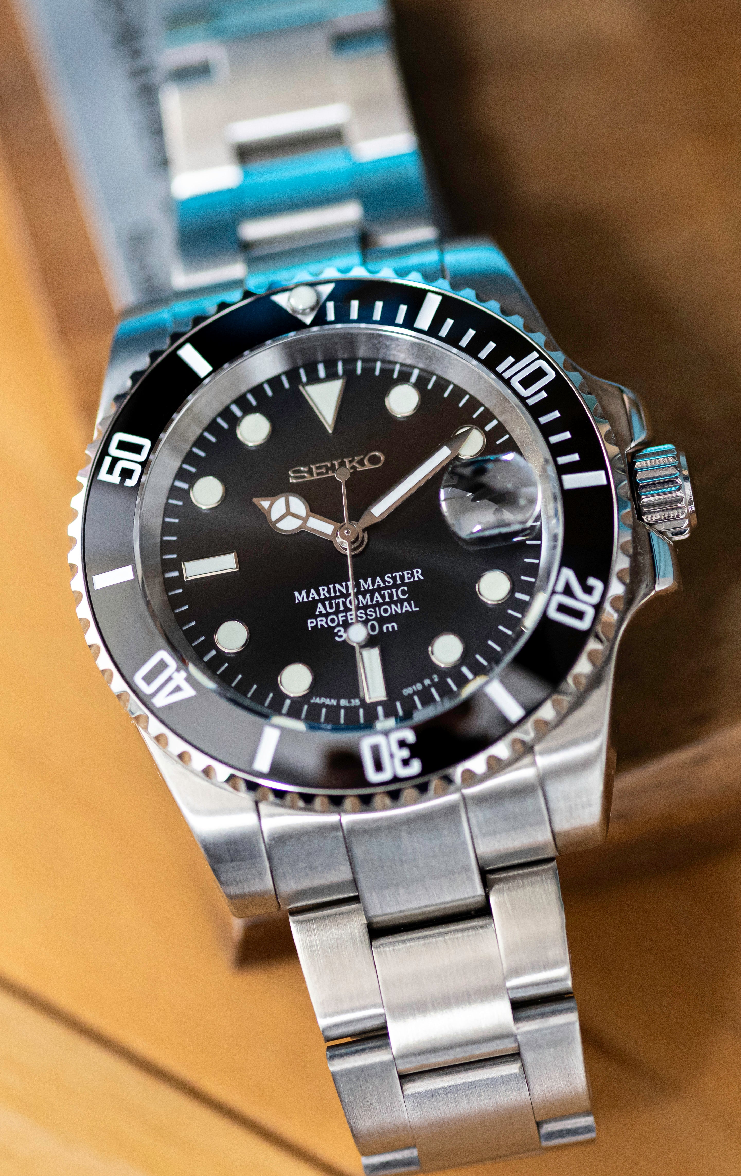 Custom Seiko Mod Modern Submariner Watch – Kool Mods