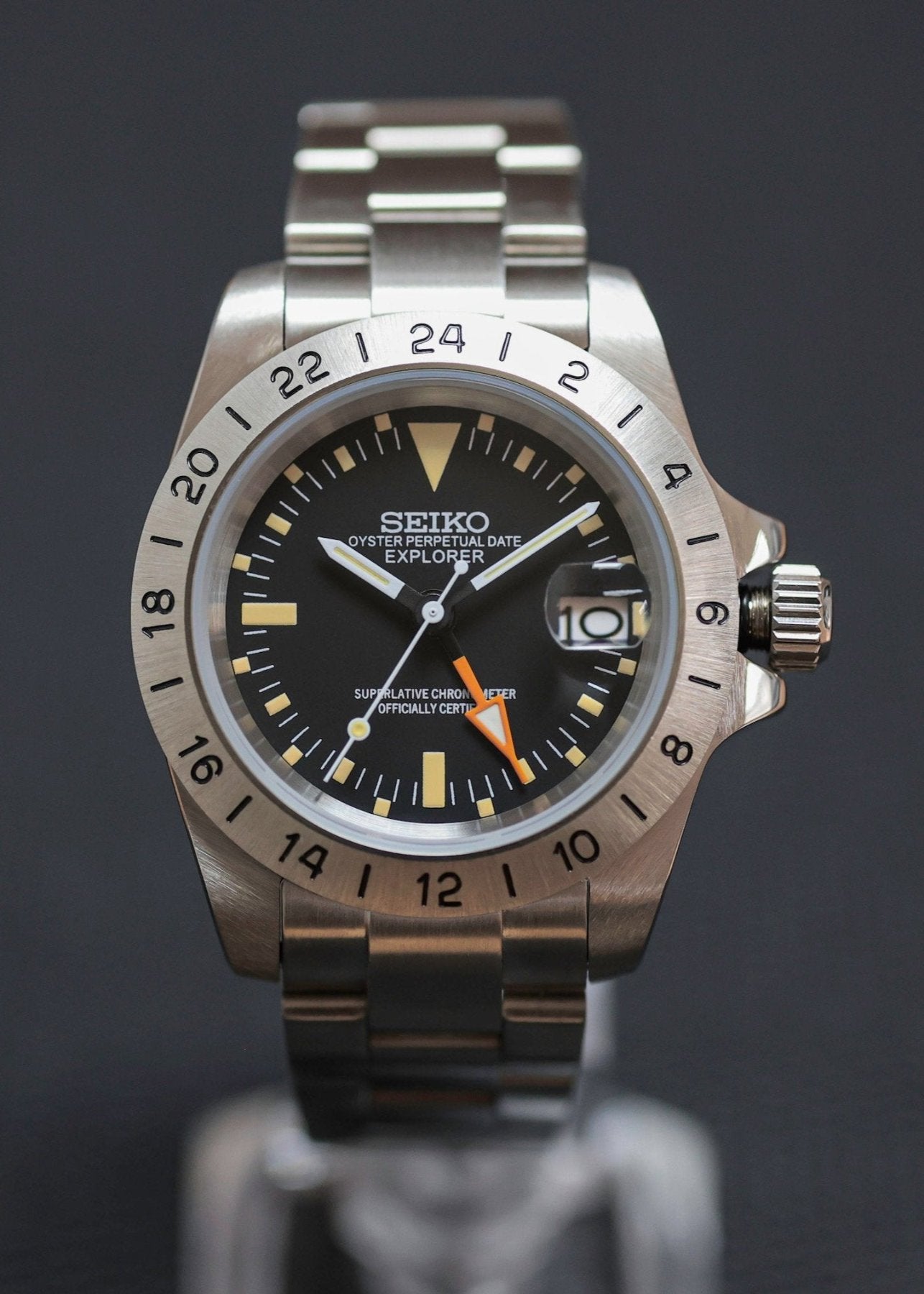 '1655' Seiko Mod Vintage Explorer Watch | Kool Mods