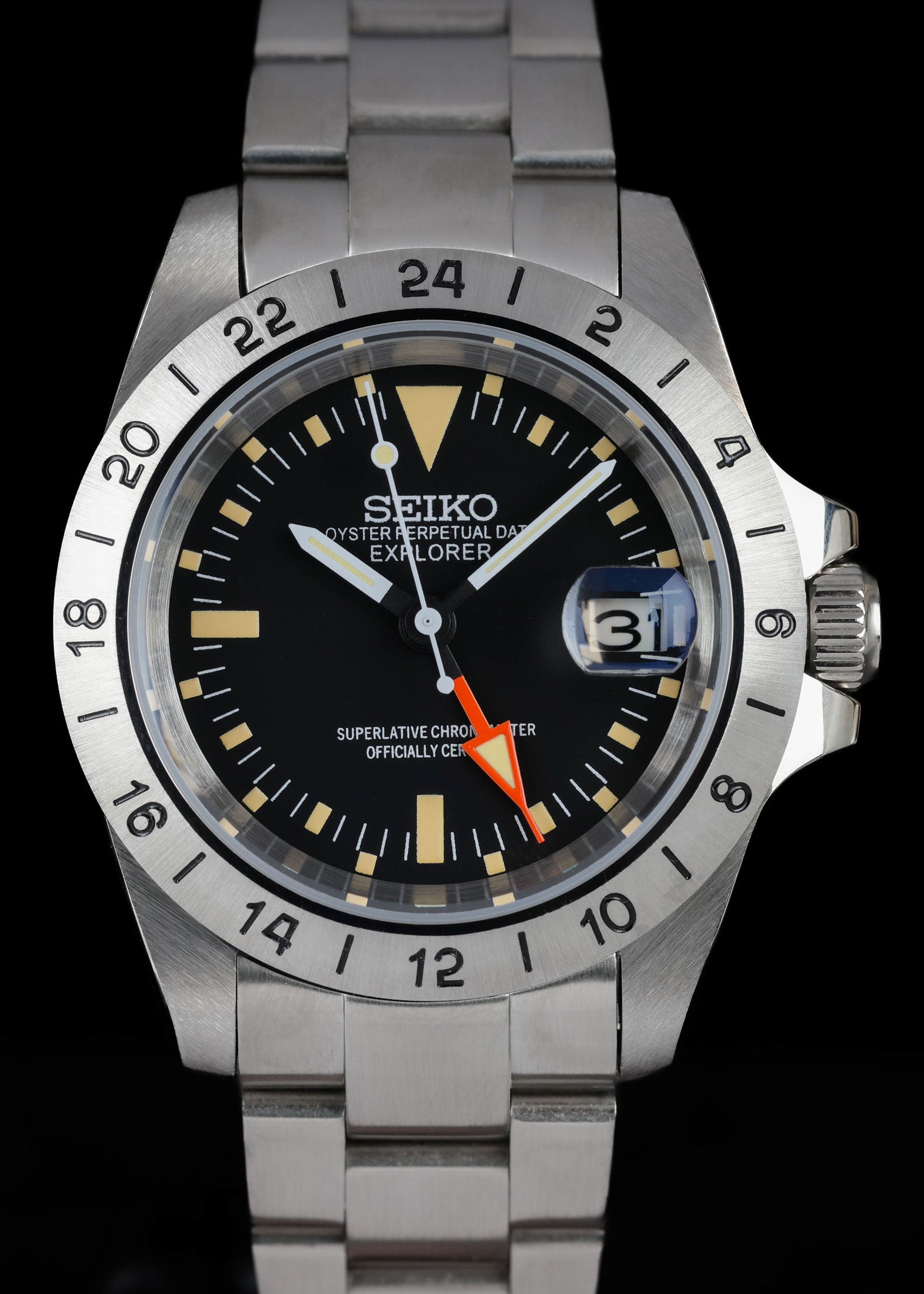 1655 Vintage Explorer GMT Seiko Mod Watch | Kool Mods