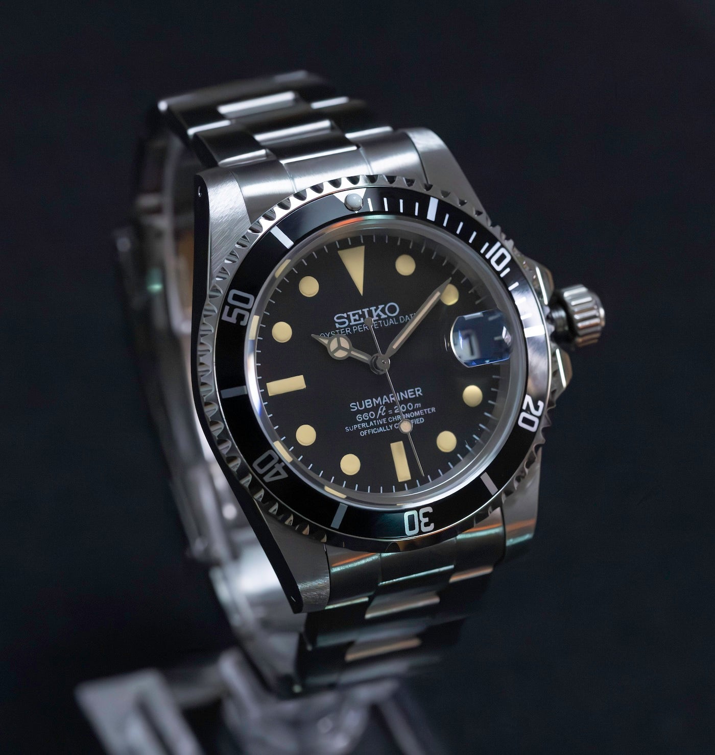 Seiko Mod Submariner Date Watch by Kool Mods