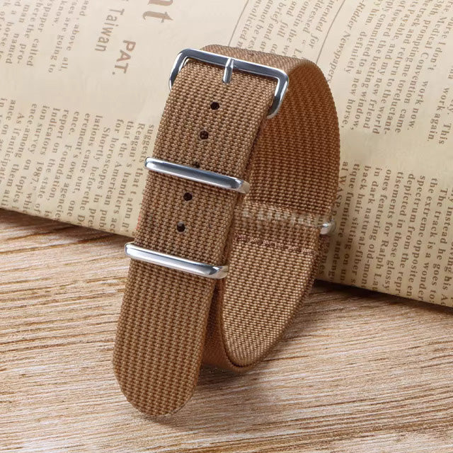 Nylon Watch Strap Khaki | Kool Mods