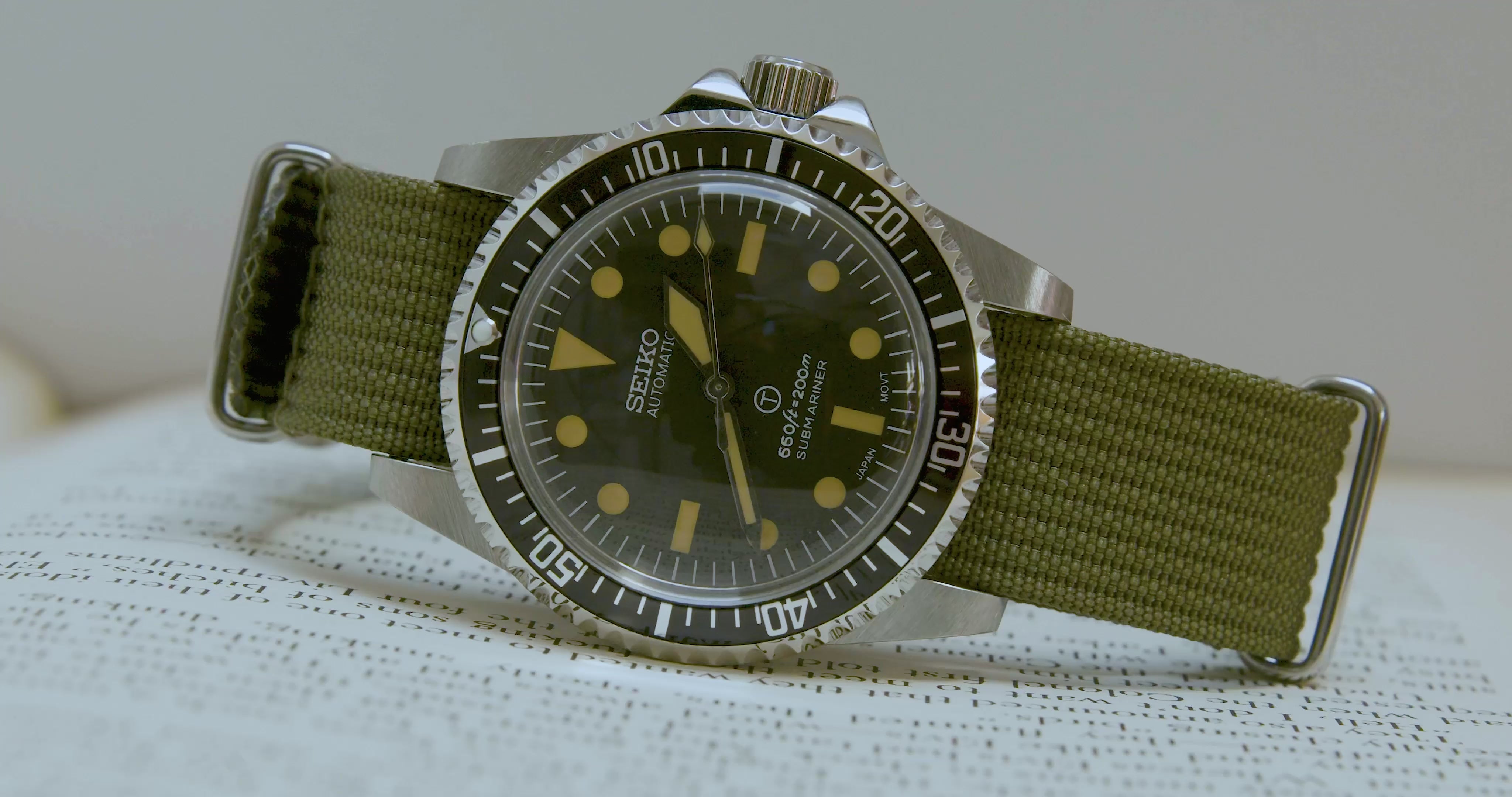 Custom Seiko Mod Milsub (Military Submariner) Watch – Kool Mods