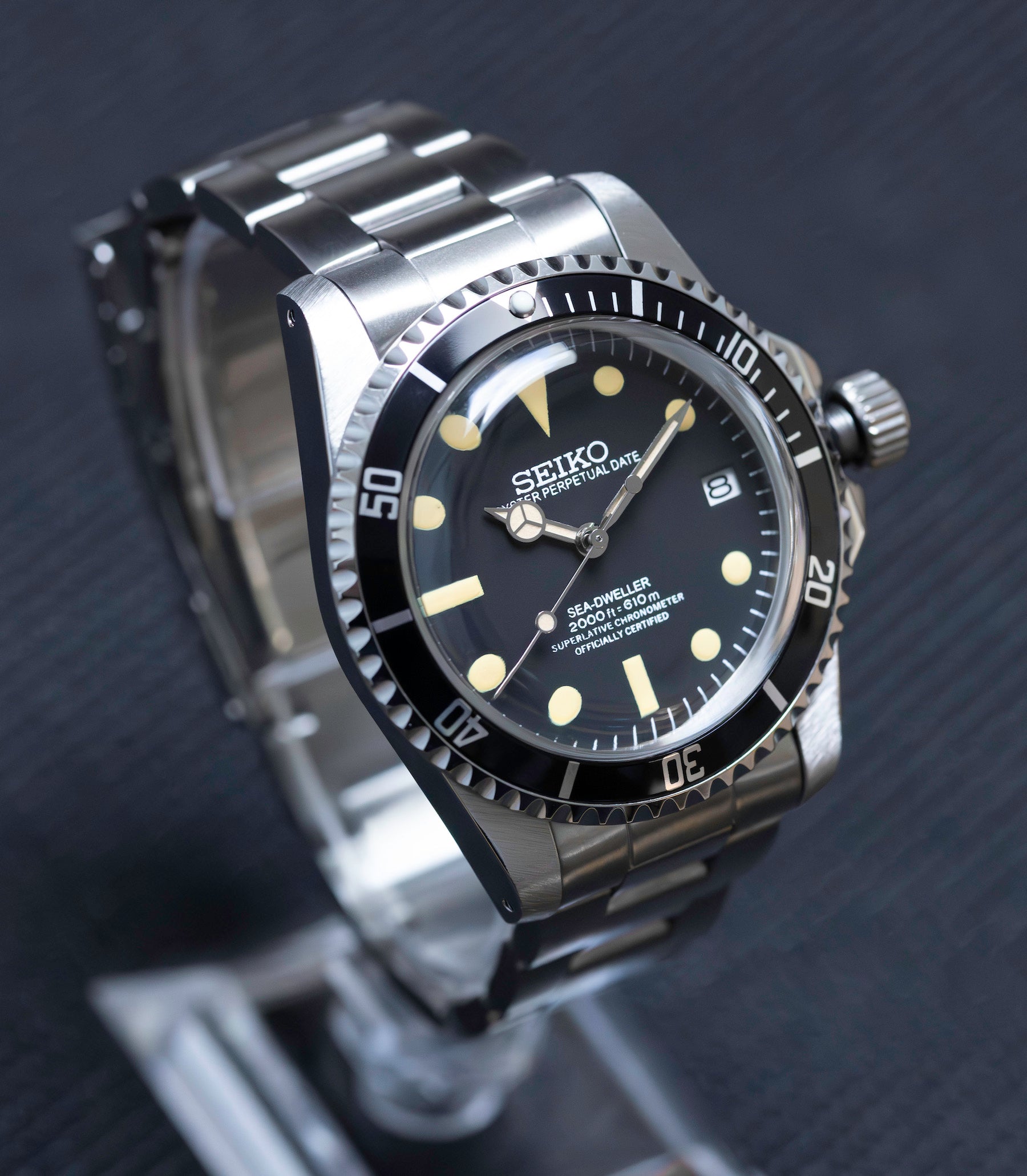 Seiko Mod Sea Dweller Great White Watch by Kool Mods